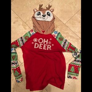 Justice size xs Christmas pjs “oh deer”